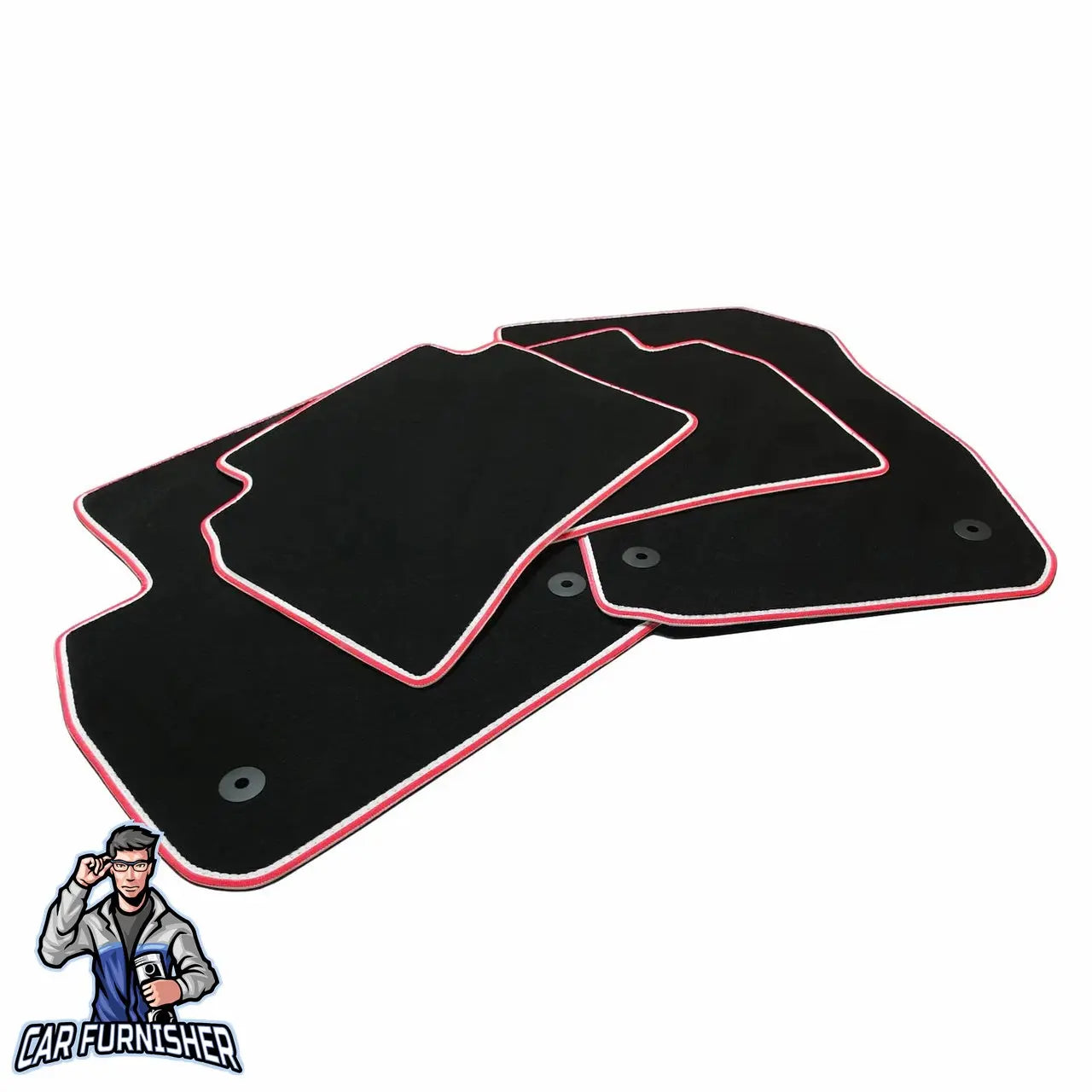 Mercedes A Class Mats - Custom Fit Carpet & Velour Multi Color Rim