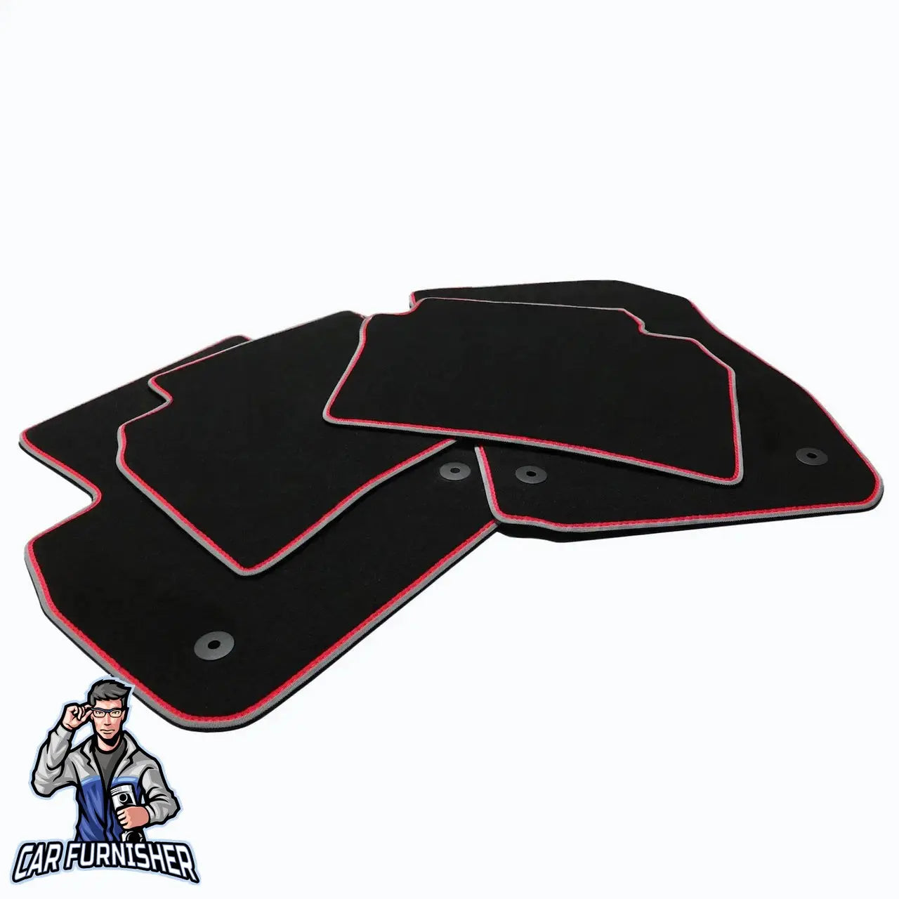 Ferrari F430 Mats - Custom Fit Carpet & Velour Multi Color Rim