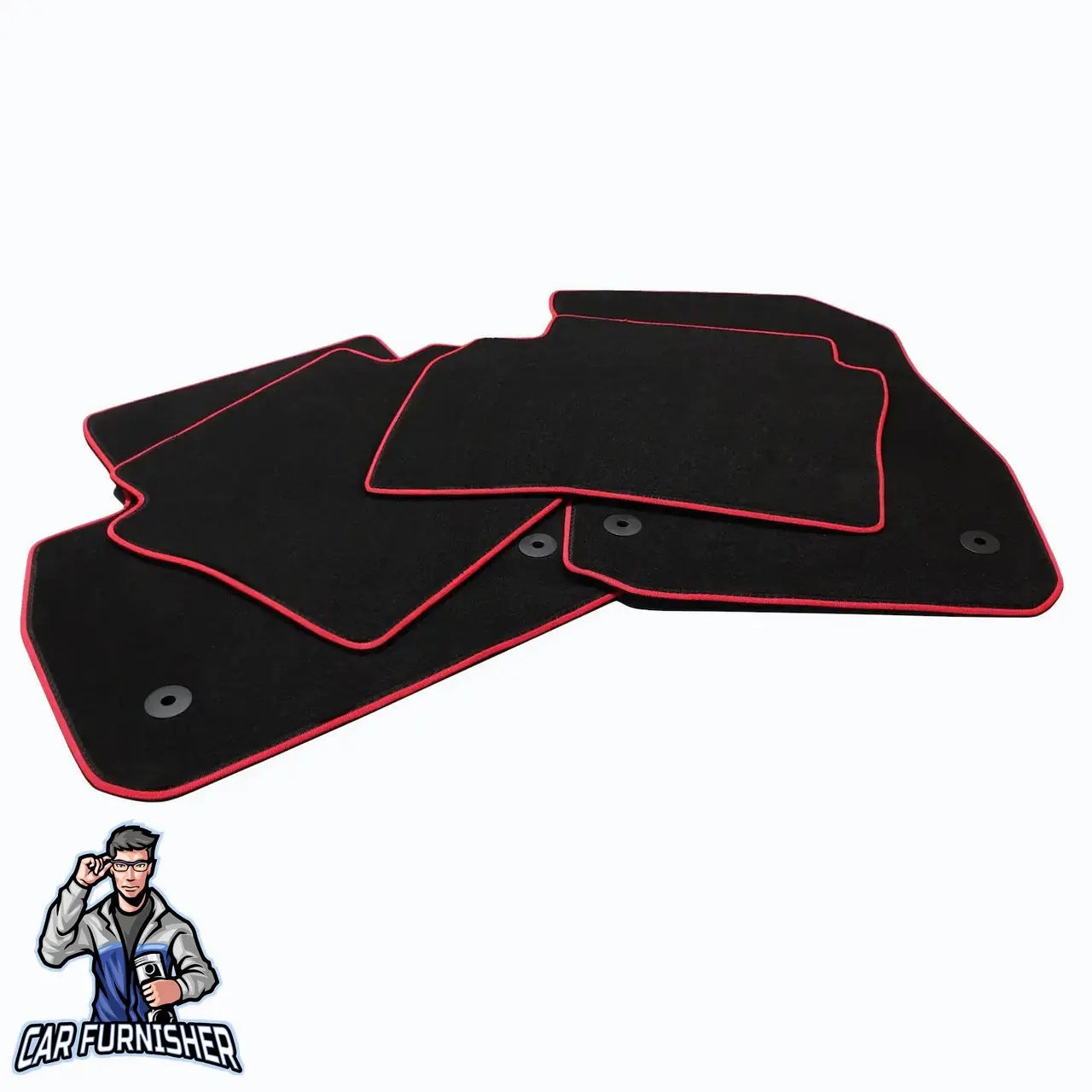 Mercedes A Class Mats - Custom Fit Carpet & Velour Multi Color Rim