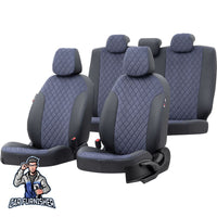 Thumbnail for Volkswagen ID.4 Seat Cover Camouflage Waterproof Design Blue Leather & Foal Feather