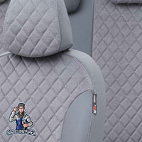 Thumbnail for Man TGS Seat Cover Madrid Foal Feather Design Smoked Front Seats (2 Seats + Handrest + Headrests) Leather & Foal Feather