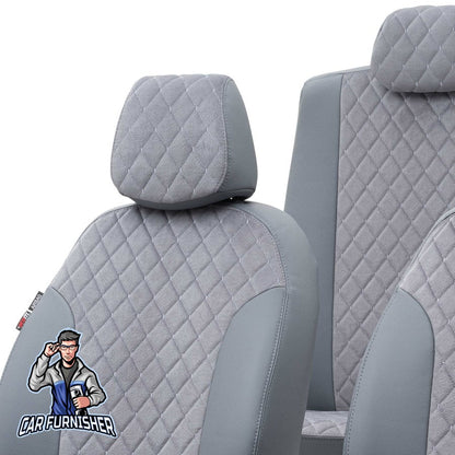 Nissan NV300 Seat Cover Camouflage Waterproof Design Smoked Leather & Foal Feather