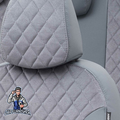 Volvo FH Seat Cover Madrid Foal Feather Design Smoked Leather & Foal Feather