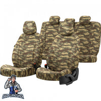 Thumbnail for Volkswagen Caddy Seat Cover Camouflage Waterproof Design Sierra Camo Waterproof Fabric
