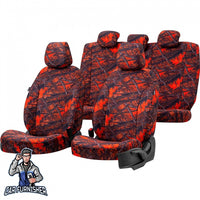 Thumbnail for Scania G Seat Cover Camouflage Waterproof Design Sahara Camo Front Seats (2 Seats + Handrest + Headrests) Waterproof Fabric