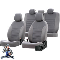 Thumbnail for Scania R Seat Cover Original Jacquard Design Gray Front Seats (2 Seats + Handrest + Headrests) Jacquard Fabric
