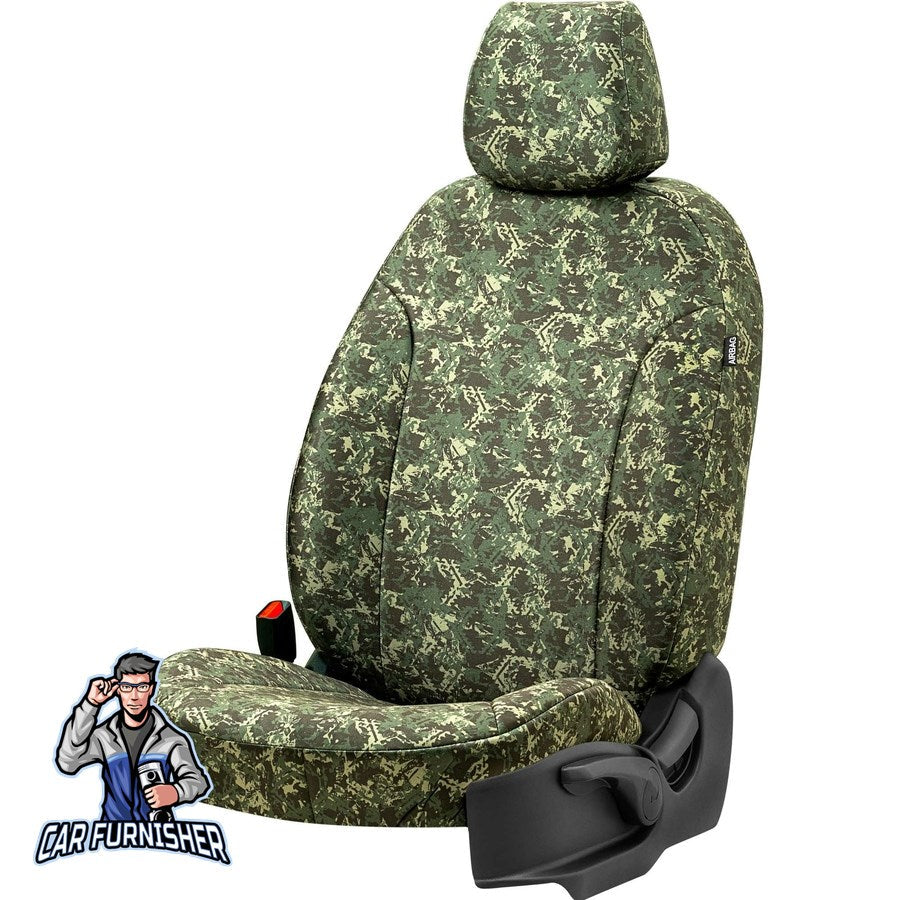 Scania R Seat Cover Camouflage Waterproof Design Himalayan Camo Front Seats (2 Seats + Handrest + Headrests) Waterproof Fabric