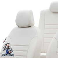 Thumbnail for Toyota Aygo Seat Cover Istanbul Leather Design Beige Leather