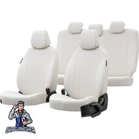 Thumbnail for Volkswagen Touareg Seat Cover Amsterdam Leather Design Ivory Leather