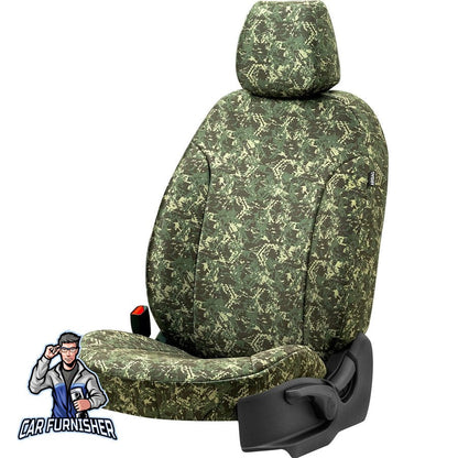 Iveco Stralis Seat Cover Camouflage Waterproof Design Himalayan Camo Front Seats (2 Seats + Handrest + Headrests) Waterproof Fabric