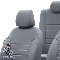 Thumbnail for Man TGS Seat Cover Istanbul Leather Design Smoked Front Seats (2 Seats + Handrest + Headrests) Leather