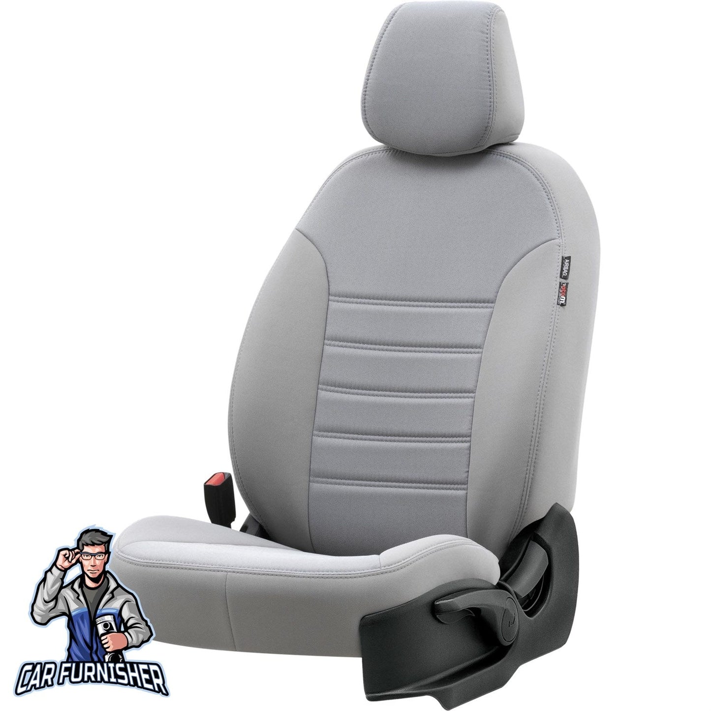 Volkswagen Crafter Seat Cover Original Jacquard Design Light Gray Jacquard Fabric