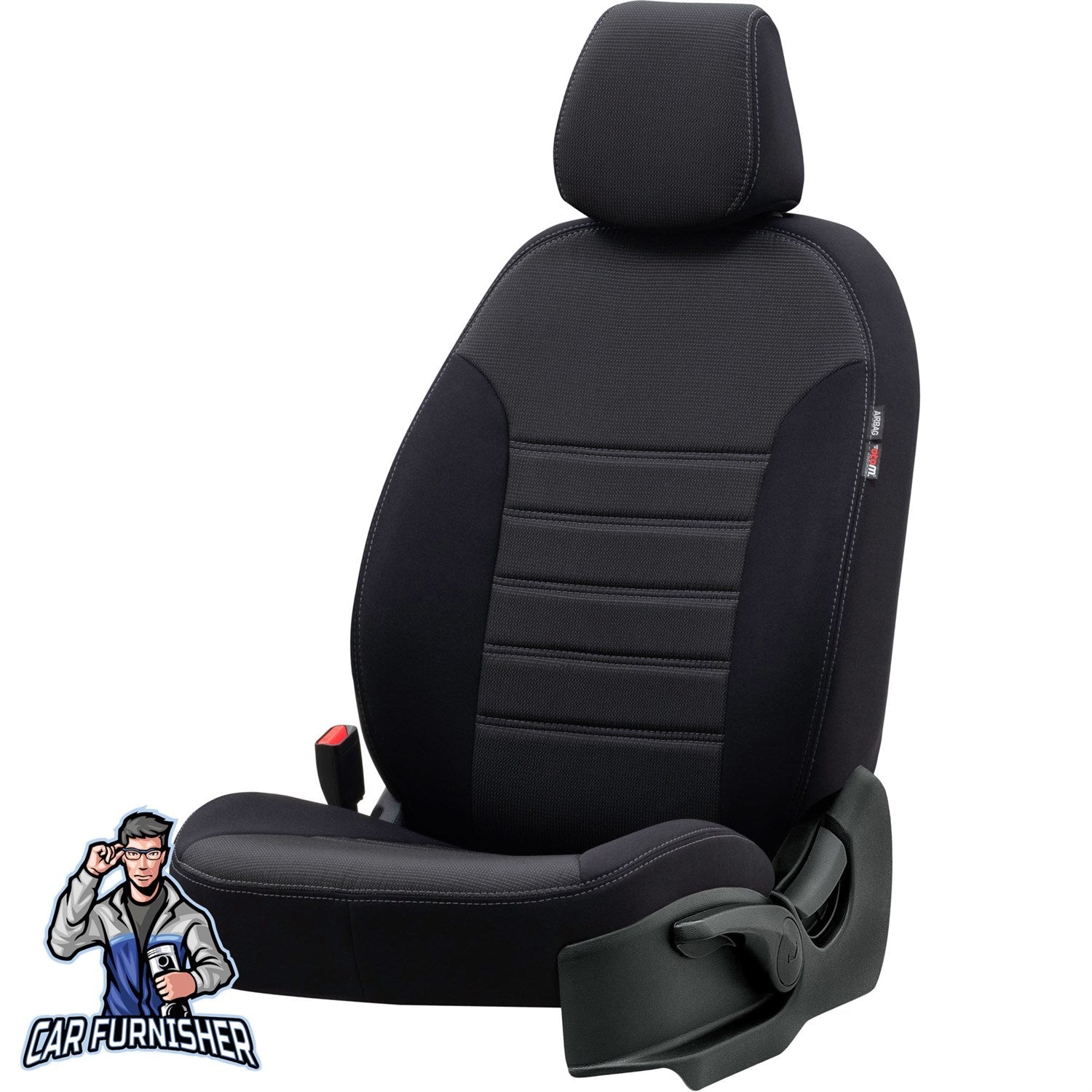VW CC Comfort Car Seat Cover Coupe 2008-2017 3CC/3C8 Original Dark Gray Full Set (5 Seats + Handrest) Fabric