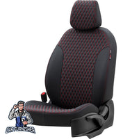 Thumbnail for Volkswagen Touareg Seat Cover Amsterdam Leather Design Red Leather