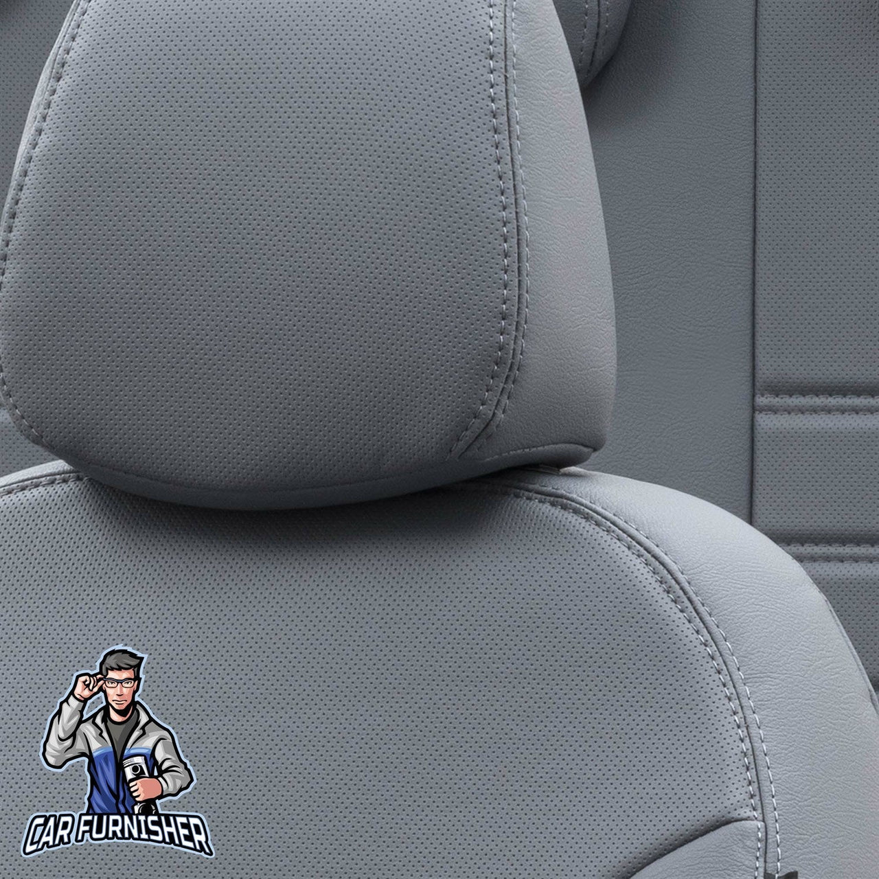 Volvo V70 Seat Cover Istanbul Leather Design Smoked Leather