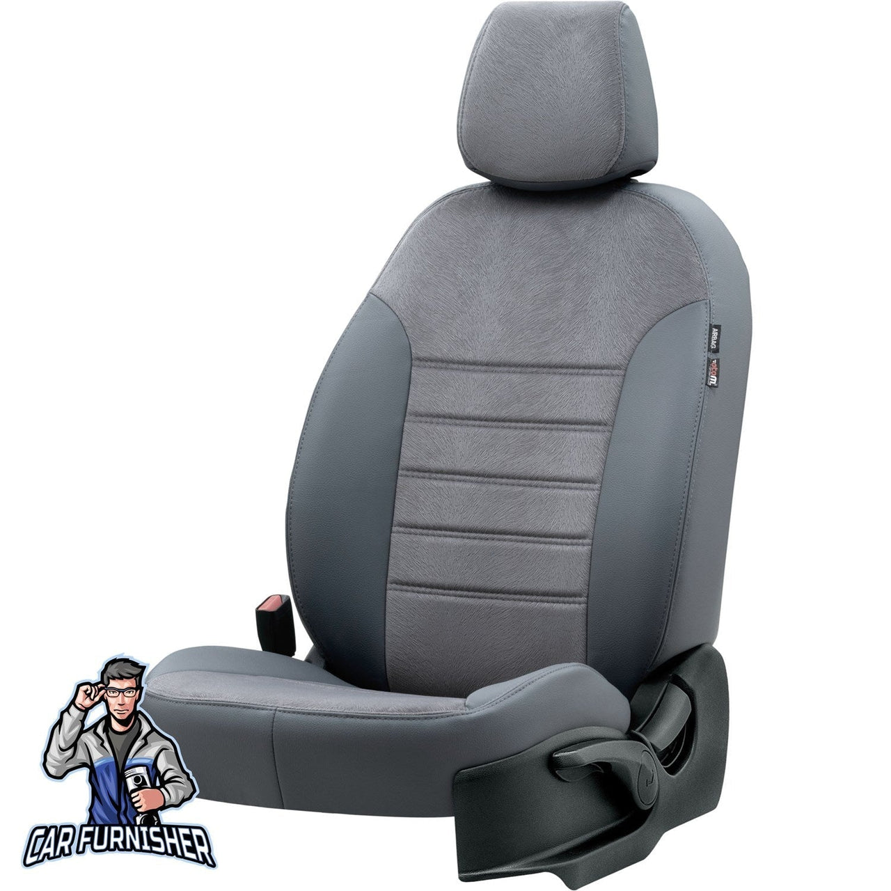 Man TGS Seat Cover London Foal Feather Design Smoked Front Seats (2 Seats + Handrest + Headrests) Leather & Foal Feather