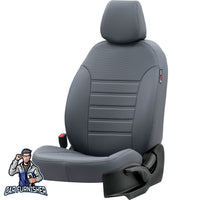 Thumbnail for Volkswagen Caddy Seat Cover New York Leather Design Smoked Leather