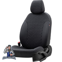 Thumbnail for Tesla Model 3 Seat Cover Amsterdam Leather Design Black Leather