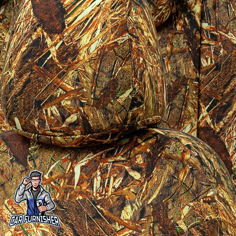 VW CC Comfort Car Seat Cover Coupe 2008-2017 3CC/3C8 Camouflage Kalahari Camo Full Set (5 Seats + Handrest) Fabric