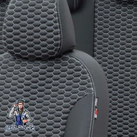 Thumbnail for Volvo V70 Seat Cover Tokyo Leather Design Dark Gray Leather