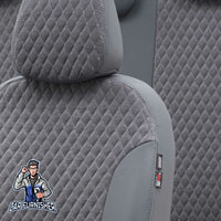 Thumbnail for Volvo S80 Seat Cover Amsterdam Foal Feather Design Smoked Black Leather & Foal Feather