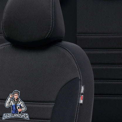 Peugeot 108 Seat Cover Original Jacquard Design Black Jacquard Fabric
