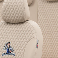 Thumbnail for Volkswagen Polo Seat Cover Amsterdam Leather Design Beige Leather