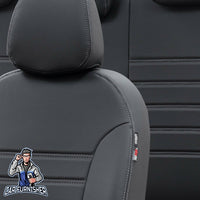 Thumbnail for Volkswagen T-Roc Seat Cover New York Leather Design Black Leather