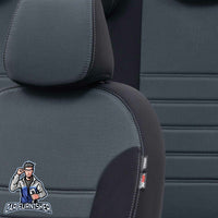 Thumbnail for Peugeot 406 Seat Covers Original Jacquard Design Smoked Black Jacquard Fabric