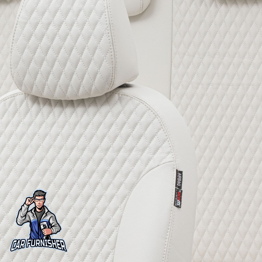 Toyota Aygo Seat Cover Amsterdam Leather Design Ivory Leather