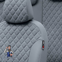 Thumbnail for Isuzu L35 Seat Cover Madrid Leather Design Smoked Leather