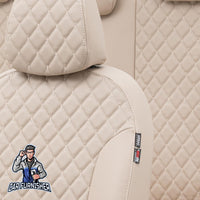 Thumbnail for Volkswagen Touareg Seat Cover Madrid Leather Design Beige Leather