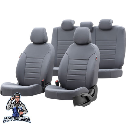 Tata Xenon Seat Covers Istanbul Leather Design Smoked Leather