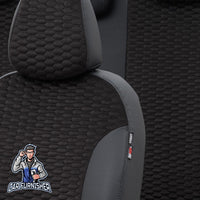 Thumbnail for Volkswagen T-Roc Seat Cover Tokyo Foal Feather Design Black Leather & Foal Feather