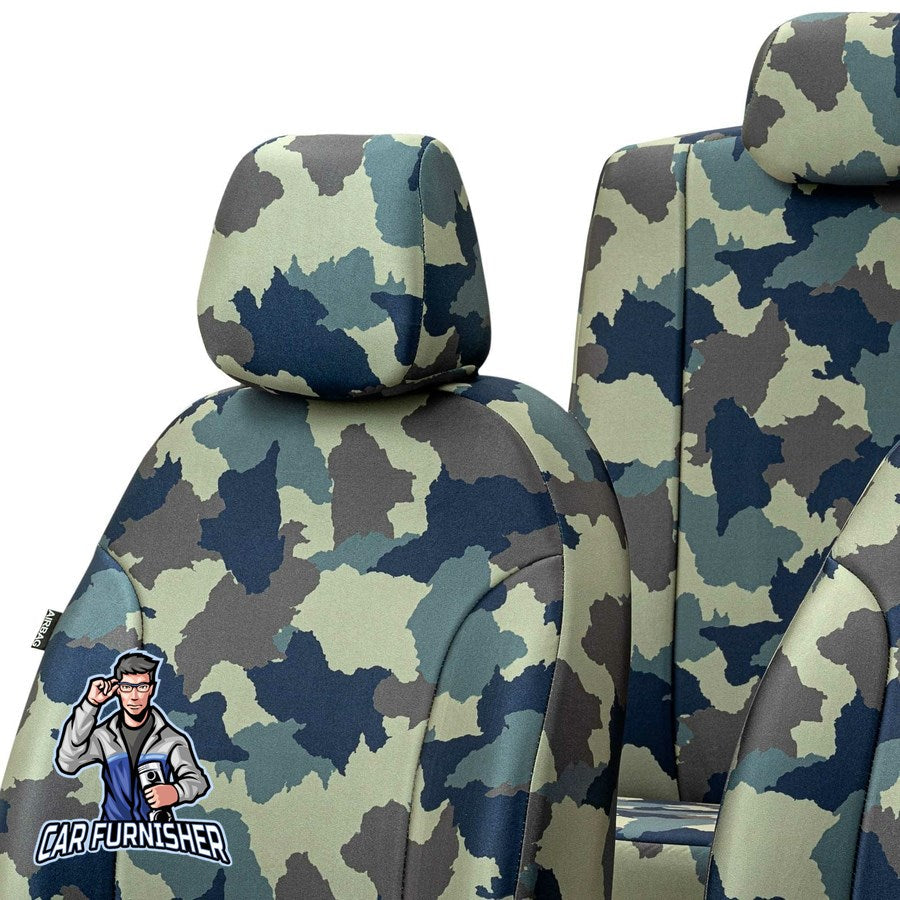 Volkswagen T-Roc Seat Cover Camouflage Waterproof Design Alps Camo Waterproof Fabric