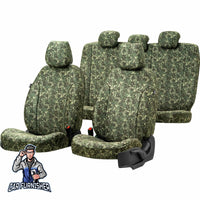 Thumbnail for Scania G Seat Cover Camouflage Waterproof Design Himalayan Camo Front Seats (2 Seats + Handrest + Headrests) Waterproof Fabric