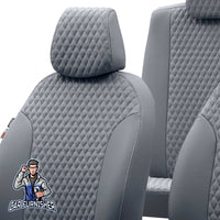 Thumbnail for Tesla Model 3 Seat Cover Amsterdam Leather Design Smoked Black Leather