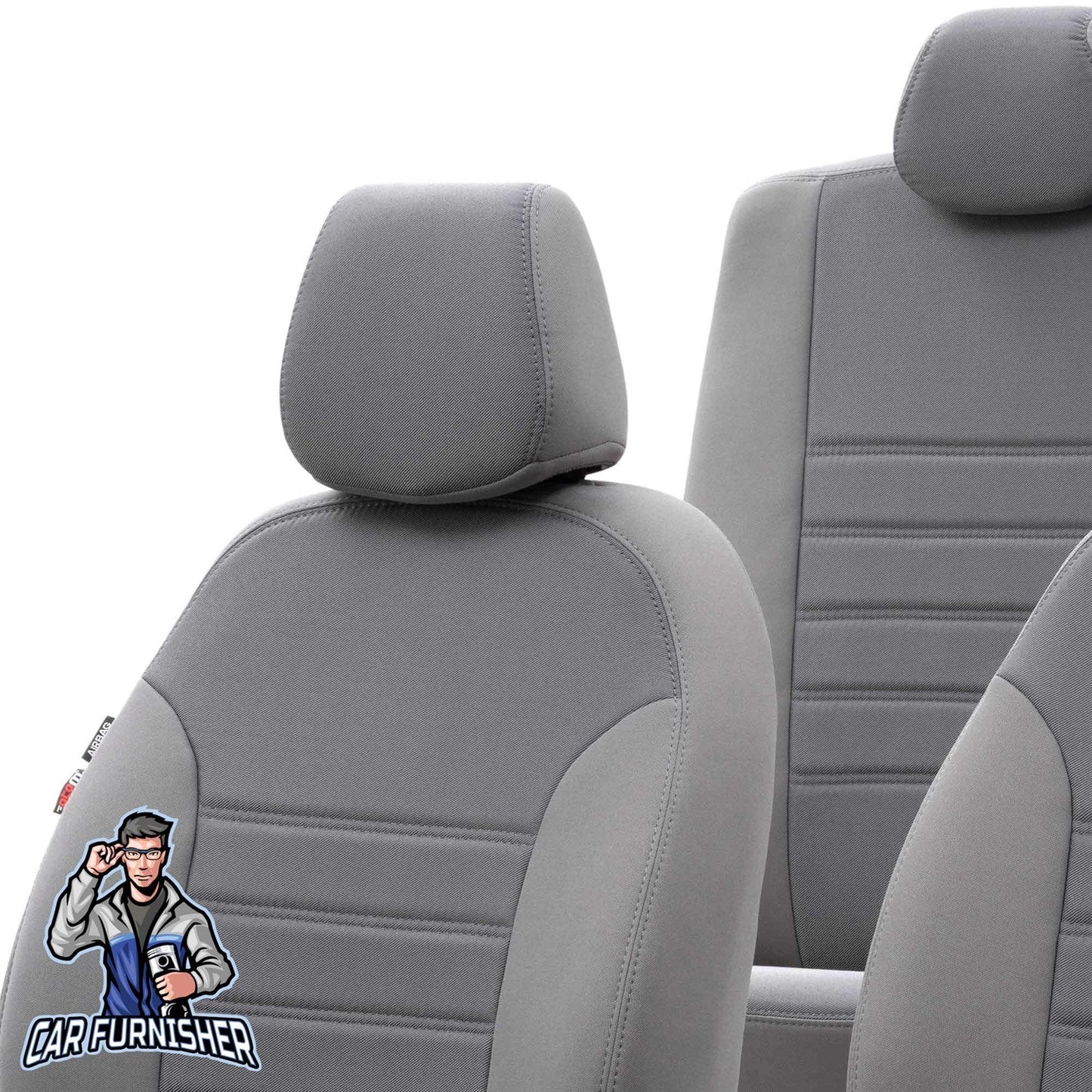 Toyota CHR Seat Cover Original Jacquard Design Dark Beige Jacquard Fabric