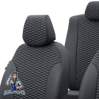 Thumbnail for Volvo V70 Seat Cover Tokyo Leather Design Dark Gray Leather