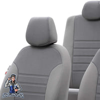 Thumbnail for Volkswagen Touareg Seat Cover Original Jacquard Design Dark Beige Jacquard Fabric