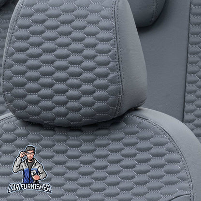 Nissan NV400 Seat Cover Madrid Foal Feather Design Smoked Leather