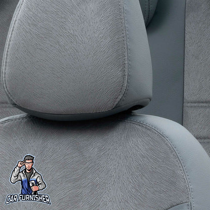 Volkswagen Tiguan Seat Cover London Foal Feather Design Smoked Leather & Foal Feather