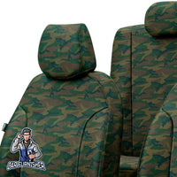 Thumbnail for Volkswagen ID.4 Seat Cover Paris Leather & Jacquard Design Thar Camo Waterproof Fabric