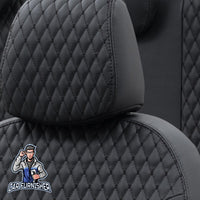 Thumbnail for Volkswagen Tiguan Seat Cover Amsterdam Leather Design Black Leather