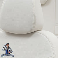 Thumbnail for Tesla Model 3 Seat Cover New York Leather Design Ivory Leather