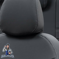 Thumbnail for Toyota Aygo Seat Cover New York Leather Design Black Leather