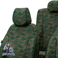 Thumbnail for Scania G Seat Cover Camouflage Waterproof Design Montblanc Camo Front Seats (2 Seats + Handrest + Headrests) Waterproof Fabric