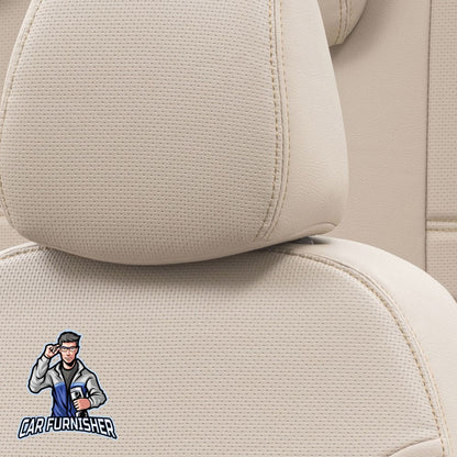 Toyota Camry Seat Cover New York Leather Design Beige Leather