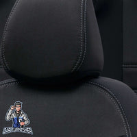 Thumbnail for Man TGS Seat Cover Original Jacquard Design Black Front Seats (2 Seats + Handrest + Headrests) Jacquard Fabric