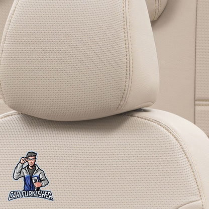 Volkswagen Scirocco Seat Cover New York Leather Design Beige Leather